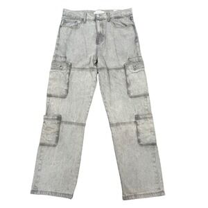 PacSun Gray Dylan Baggy Cargo Denim Jeans Mens 32x32